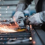 Angle Grinder Sparks